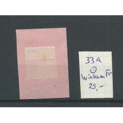 Netherlands 33a with WINSUM (FR:)  small round cancel VFU/used CV 25 €