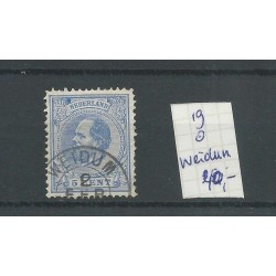 Netherlands 19 with WEIDUM  small round cancel VFU/used CV 40 €