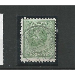 Netherlands 24JP with FRANEKER small round cancel VFU/used CV 95 €