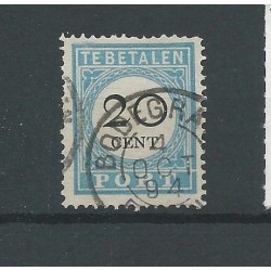Netherlands P10fdA  Postage due "BODEGRAVEN" small round cancel VFU/used CV 115 €