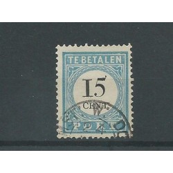 Netherlands P9A-III Postage due "AMST: W: DOK:" small round cancel VFU/used CV 21 €