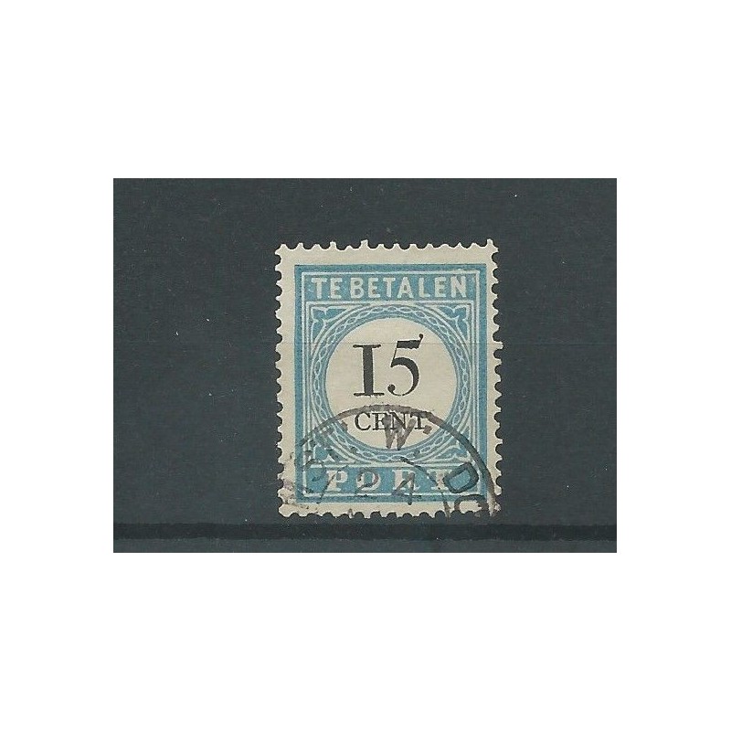 Netherlands P9A-III Postage due "AMST: W: DOK:" small round cancel VFU/used CV 21 €