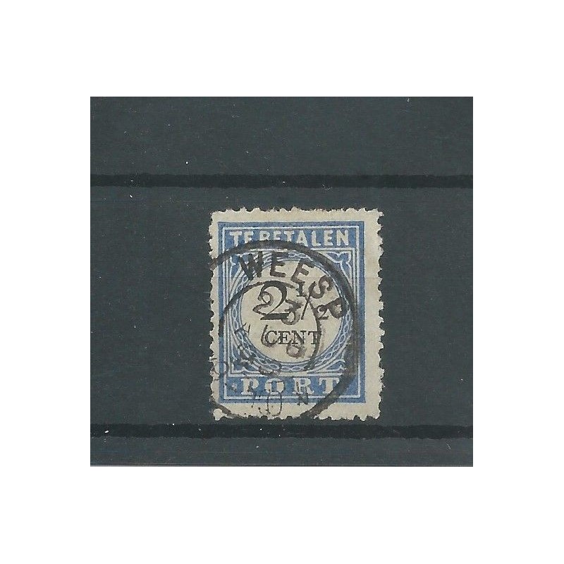 Nederland P16a Punt- Port "WEESP" kleinrond VFU/gebr CV 10+++ €