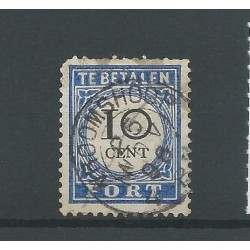 Netherlands P22a  Postage due "VROOMSHOOP" small round cancel VFU/used CV 17,5 €