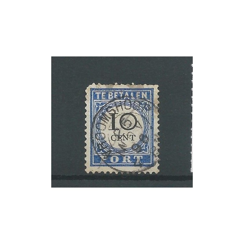 Netherlands P22a  Postage due "VROOMSHOOP" small round cancel VFU/used CV 17,5 €