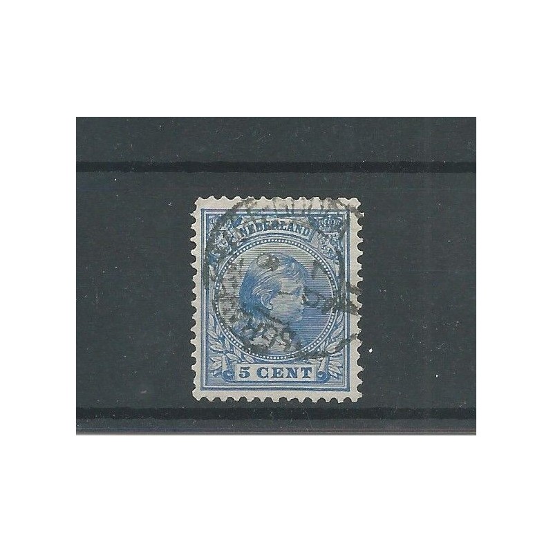 Netherlands 35 with"Gravenhage-Gouda VI" small round cancel  VFU/used CV 12,5 €