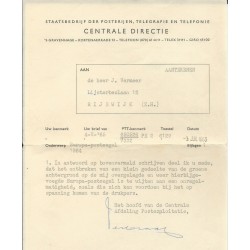 Netherlands 827  MISDRUK/wegvallen groene kleur  VFU/used  CV  ?? €