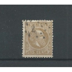 Dutch East Indies   11F with numeral dot cancel 7  CV  10++ €