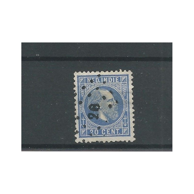 Dutch East Indies   12F with numeral dot cancel 26  CV  10++ €