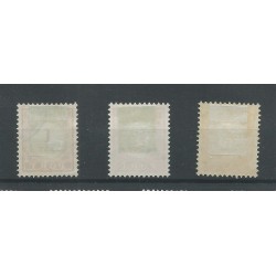 Dutch East Indies P23, P25 and P34  postage due 1913   VFU/used  CV  95 €