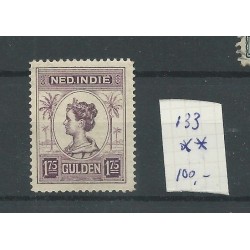 Ned. Indie  133C  Wilhelmina MNH/postfris   CV  100 €