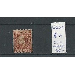 Netherlands  9 with numeral dot cancel 123 / winterswijk  VFU/used   CV 65 €