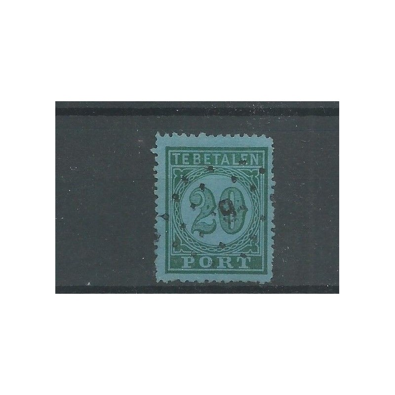 Dutch East Indies  P4A with numeral dot cancel 9  VFU/used   CV  30+  €