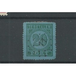 Dutch East Indies  P4A with numeral dot cancel 11  VFU/used   CV  30+  € breed zegel
