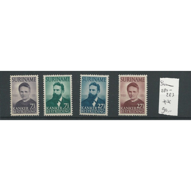 Suriname 280-283 Röntgen    MNH/postfris   CV 90 €