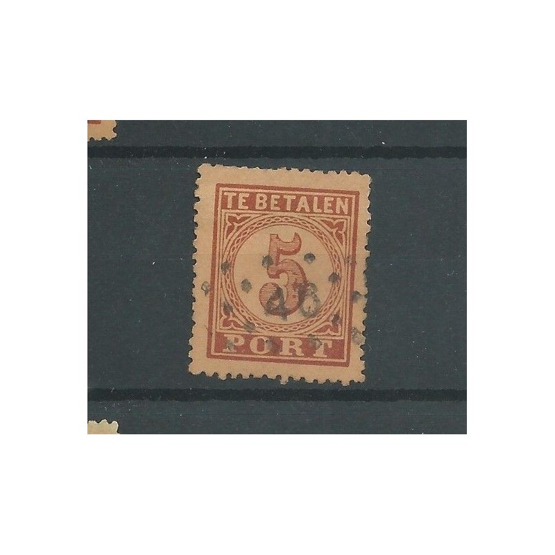 Netherlands P1AB with numeral dot cancel 46  CV 20+ €
