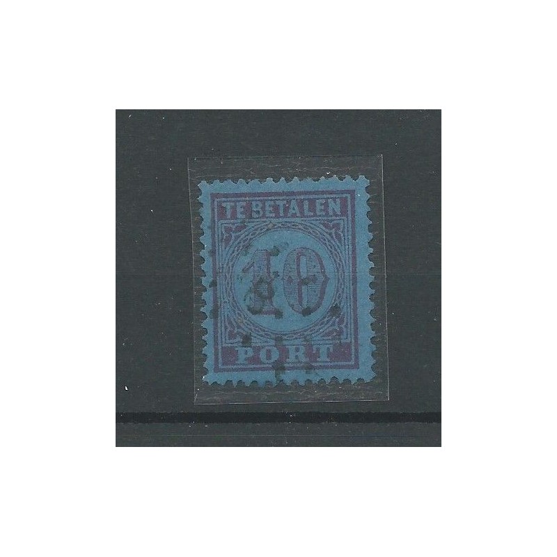 Netherlands P2B  with numeral dot cancel 8 and plaatfouten  CV 60 €