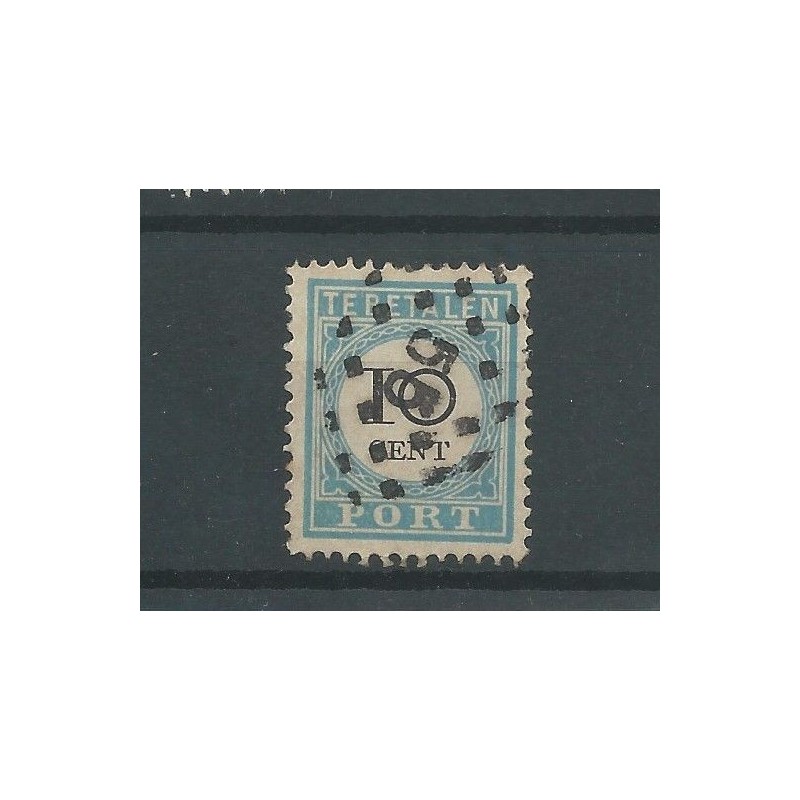Netherlands P7B-II with numeral dot cancel 55  VFU/used  CV 30 €