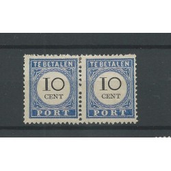 Netherlands P22/P22f pair  "Kringetje" MH/unused  CV 135+ €