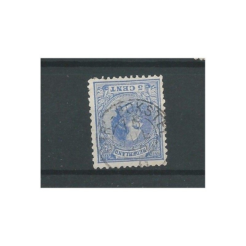 Netherlands  "Utr:-Bokstel  1886 "  small round cancel  on 19