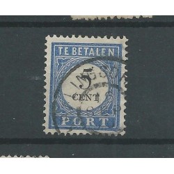 Netherlands P19 with "KRALINGSCHE VEER" large round cancel VFU/used  CV 10 €