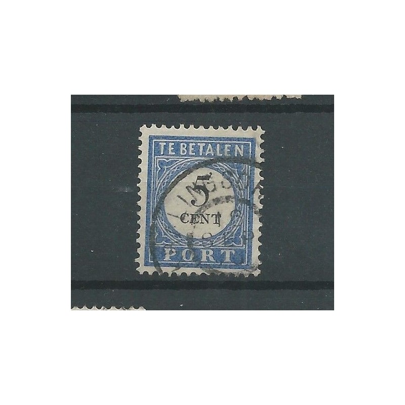 Netherlands P19 with "KRALINGSCHE VEER" large round cancel VFU/used  CV 10 €