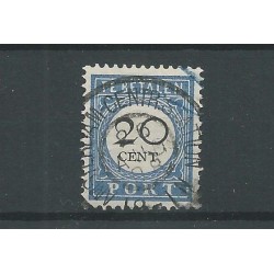 Netherlands P25  large round cancel cancel VFU/used  CV 20+ €
