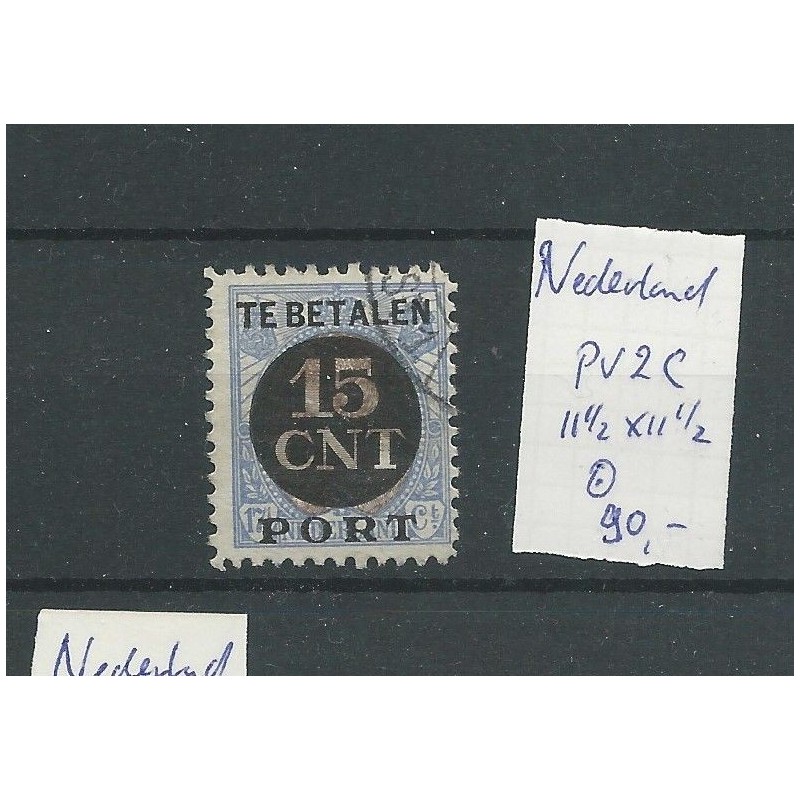 Netherlands PV2C  11,5x11,5  Postpakketverreken  VFU/used CV 90 €