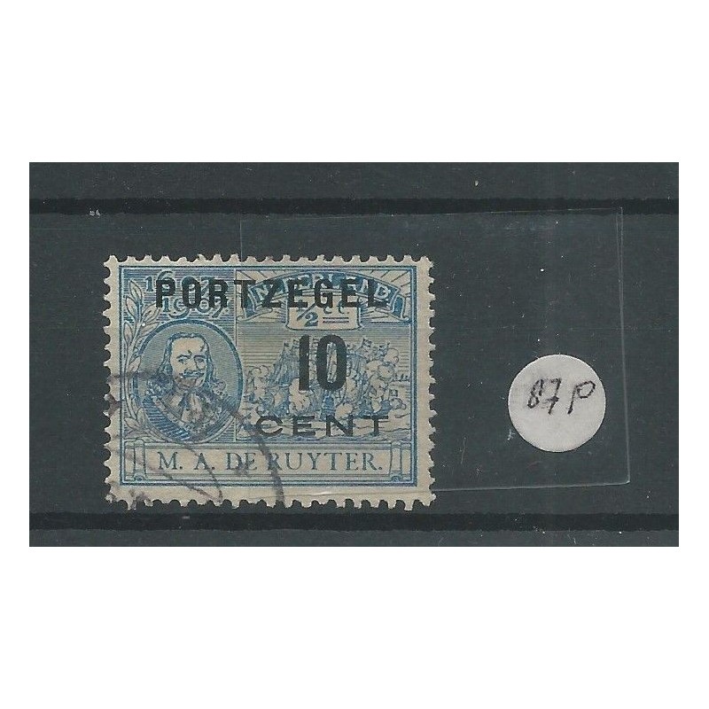 Nederland P38f "streepje door D"  VFU/gebr CV 30 €