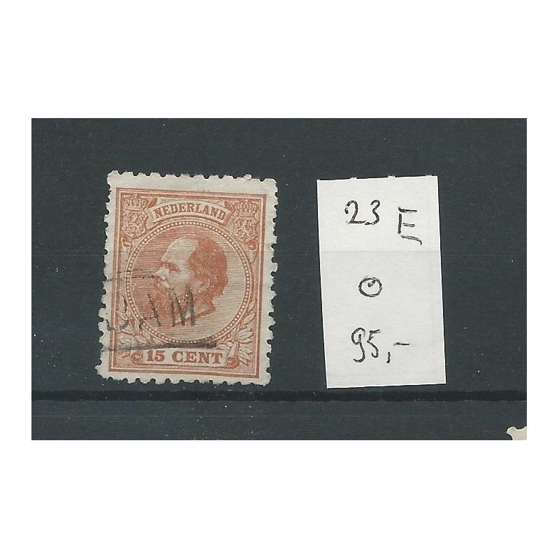 Netherlands 23E  Willem III 1872 15ct   VFU/used   CV  95 €