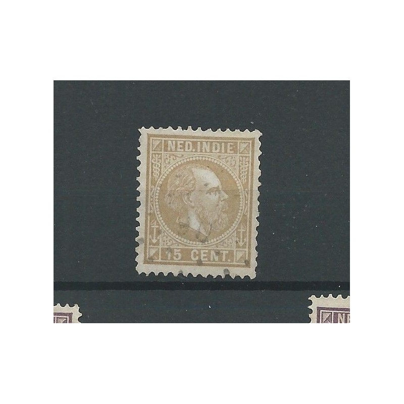 Ned. Indie 11F puntstempel 90  VFU/gebr  CV 50+ €