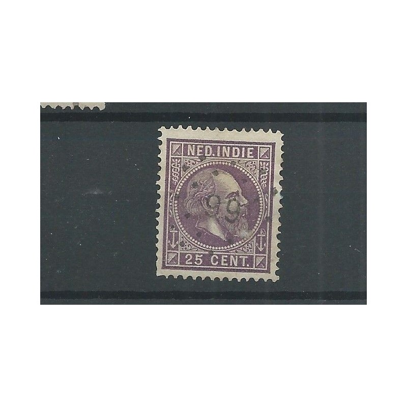 Dutch East Indies 13E numeral dot cancel 99  VFU/used  CV 15+ €