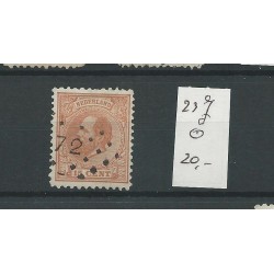 Netherlands 23J Willem III 1872   VFU/used   CV  20 €