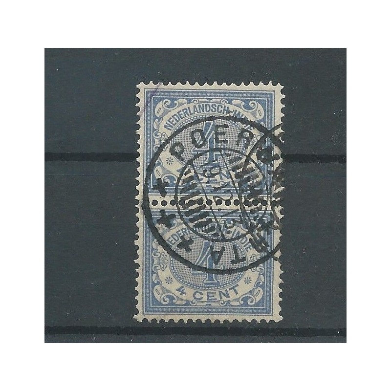 Ned. Indie 45 vertikaal paartje  VFU/gebr  CV 20 €
