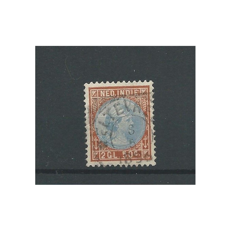 Ned. Indie 30 Wilhelmina 2,5 Gld   VFU/gebr  CV 55 €