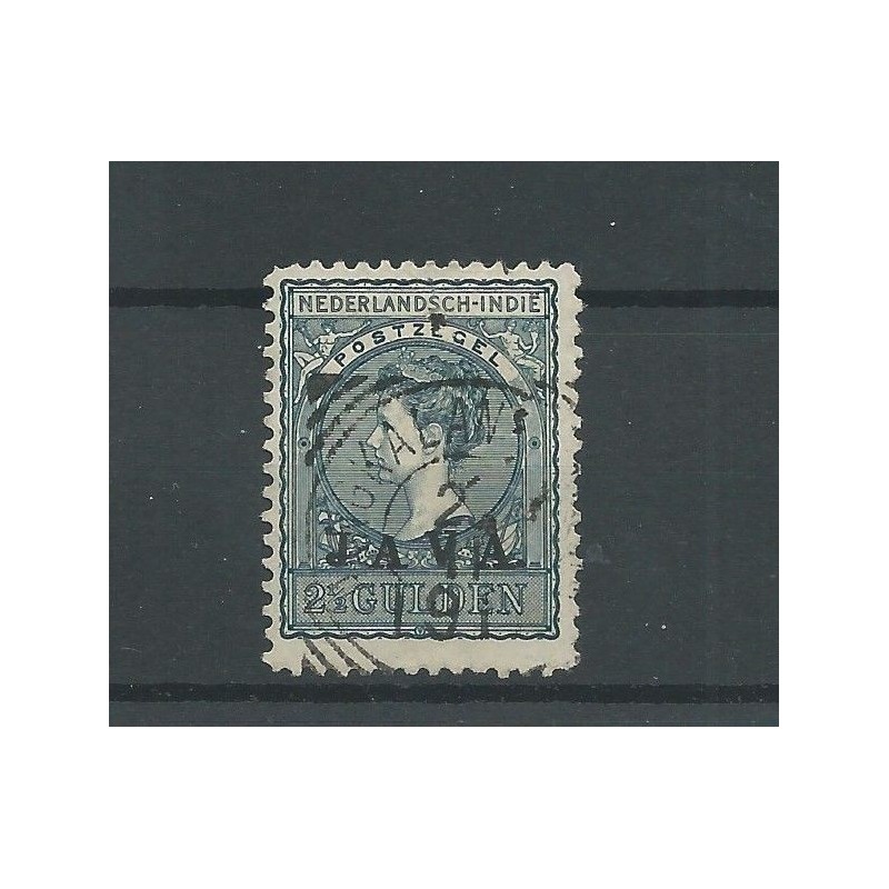 Ned. Indie 80 JAVA opdruk  VFU/gebr  CV 74,50 €