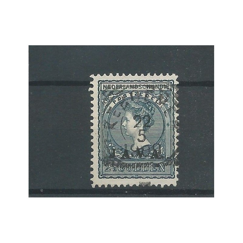 Ned. Indie 80 JAVA opdruk  VFU/gebr  CV 74,50 €