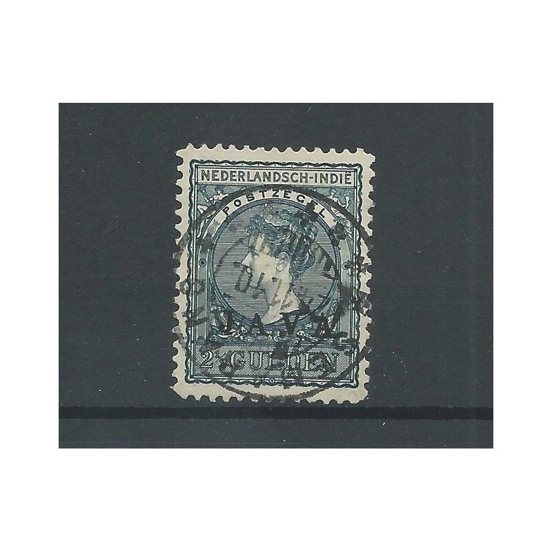 Dutch East Indies 80  JAVA opdrukVFU/used  CV 74,5 €