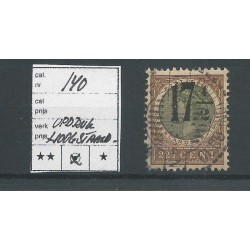 Dutch East Indies 140 with shifted overprint VFU/used  CV 10+ €
