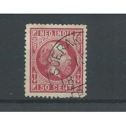 Dutch East Indies 15A  "SOERAKARTA half-round cancel"  VFU/used  CV 200 €