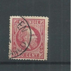 Dutch East Indies 15A  FRANCO WITHOUT JAARTAL VFU/used  CV 25+ €