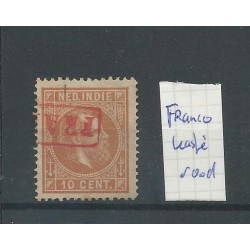Dutch East Indies 9 with FRANCO KASTJE in red  VFU/used  CV ?? €