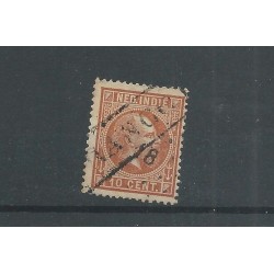 Dutch East Indies 9 with FRANCO KASTJE groot and numeral dot cancel VFU/used  CV ?? €