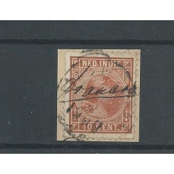 Dutch East Indies 23 with handgeschreven FRANCO  VFU/used  CV ?? €
