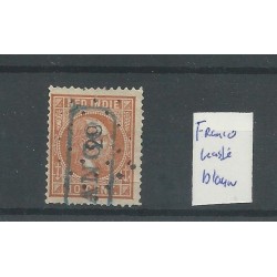 Dutch East Indies 9 with FRNACO kastje in BLUE VFU/used  CV ?? €