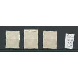 Curaçao  150-152  Wilhelmina  MNH  CV 107 €
