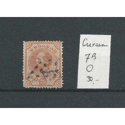 Curaçao  7B  14 gr.gt. Willem III  25ct   VFU/used  CV 30 €