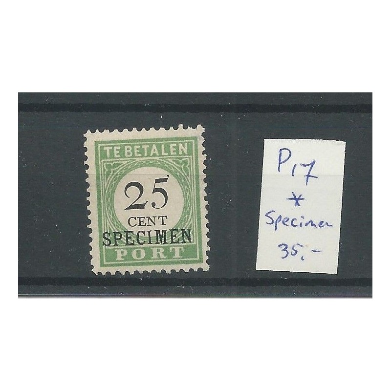 Curaçao P17 SPECIMEN  MH/unused  CV 35 €