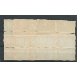 Curaçao  LP53-68  in  Blocks of 4 MNH  CV 140+ €