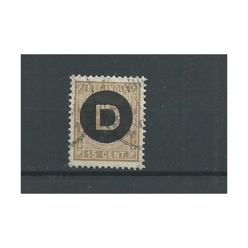 Ned. Indie D3 Dienst 15ct  VFU/gebr  CV 5+ €